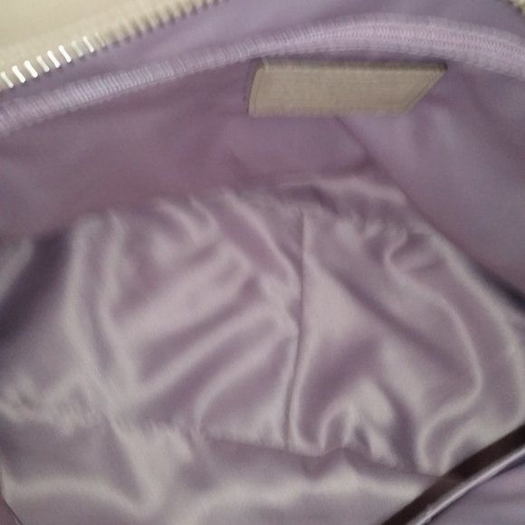 Coach 16449 Colette signature leather patent overlay in putty bag - Picture 7 of 11